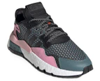 Adidas Originals Women's Nite Jogger Sneakers - Green/Black/Pink