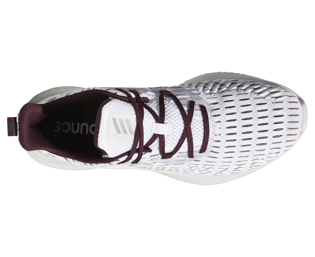 Alphabounce white outlet maroon