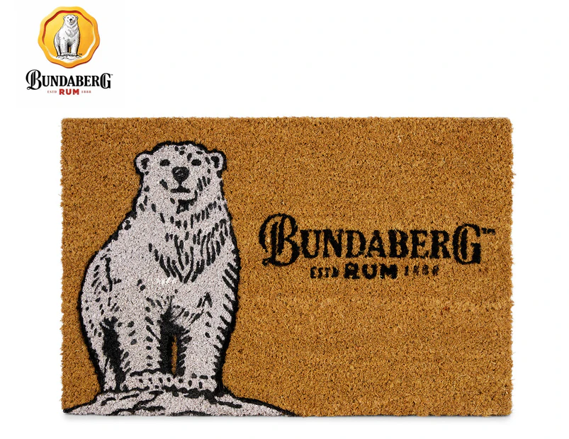 Bundaberg Rum 60x40cm Bundy Bear Door Mat - Brown