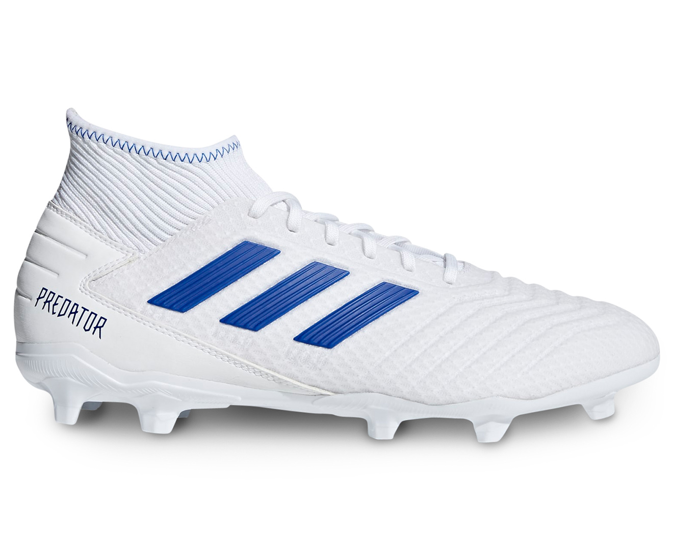 Adidas Men s Predator 19.3 Firm Ground Soccer Boots Cloud White Bold Blue Catch