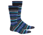 Perry Ellis Portfolio Men's Socks Crew Socks - Color: Black