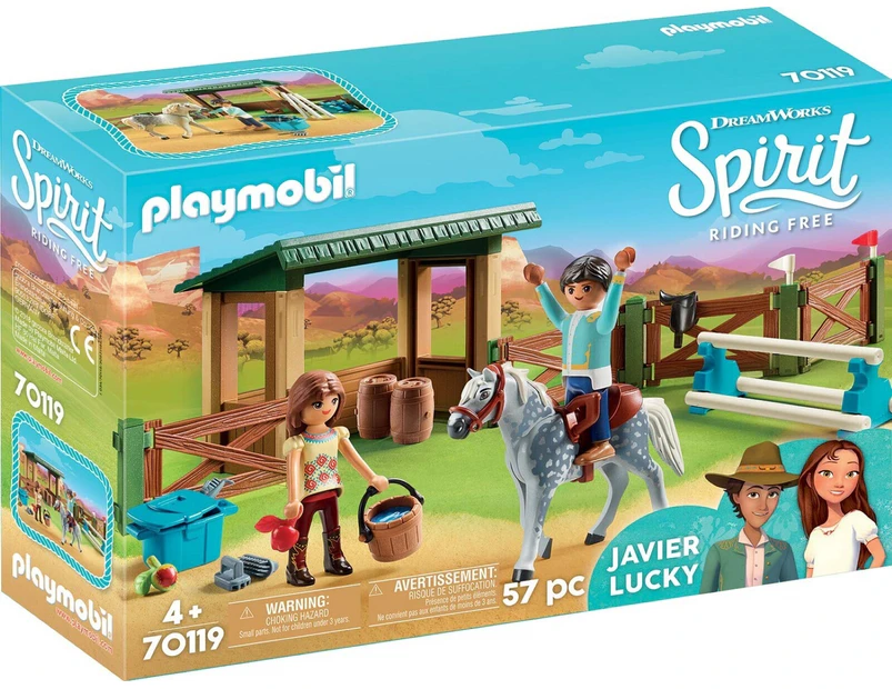 Playmobil Dreamworks Spirit Riding Free Riding Arena with Lucky & Javier 70119