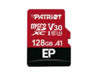 Patriot MicroSD Card V30 SDXC 128GB 4K Video Recording Class 10 with SD Adapter