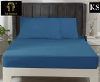 Ramesses Egyptian Cotton King Single Bed Sheet Set - Blue