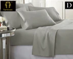 Ramesses Egyptian Cotton Double Bed Sheet Set - Grey