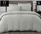 Ramesses 1500TC Egyptian Cotton Single Bed Quilt Cover Set - Grey