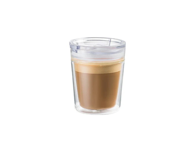 Baccarat Barista Double Walled Glass Travel Coffee Cup 250ml