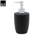 Salt & Pepper Emboss Soap Dispenser - Black