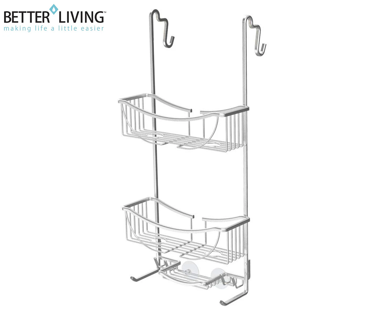 Better Living Venus 3-Tier Over Door Shower Caddy