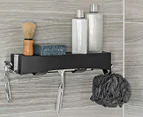 Better Living Clever Flip Shower Shelf - Matte Black