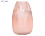 Splosh 20cm Dusk Ombre Ribbed Small Vase - Pink
