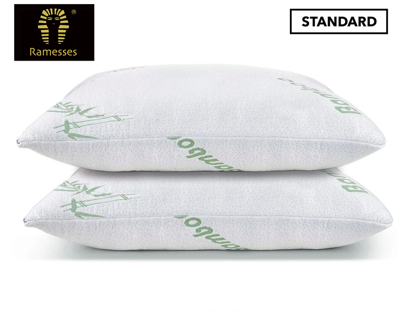 Ramesses Bamboo Memory Foam Pillow Twin Pack