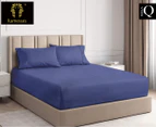 Ramesses 2000TC Cooling Bamboo Mega Queen Bed Sheet Set - Royal Blue