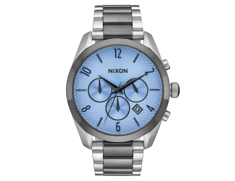 Nixon Women's 42mm Bullet Chrono Stainless Steel Watch - Sky Blue/Gunmetal/Silver
