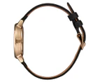 Nixon Women's 37mm Kensington Leather Watch - Black/Gold