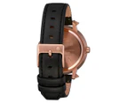 Nixon Women's 32mm Kensington Artifact Leather Watch - Rose Gold/Black