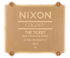 Nixon Men's 34mm Ticket Stainless Steel Watch - Gold