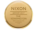Nixon Women's 32mm Kensington Leather Watch - Gold/Black/White