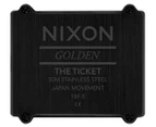 Nixon Men's 34mm Ticket Stainless Steel Watch - Black