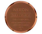 Nixon Men's 48mm Corporal Stainless Steel Watch - Matte Copper Gunmetal