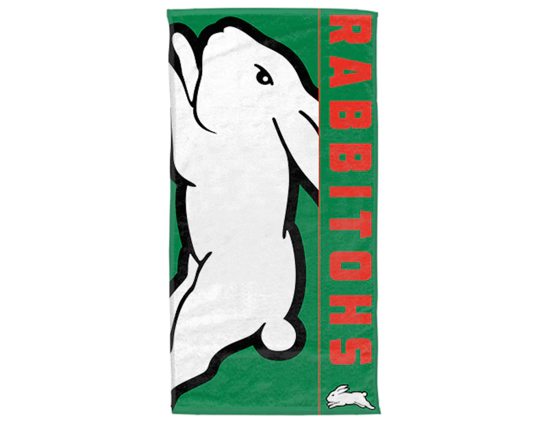 South Sydney Rabbitohs NRL Team Logo Bath Beach Towel