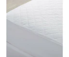Solace Sleep Mattress Protector Fully Fitted Full Cotton - White