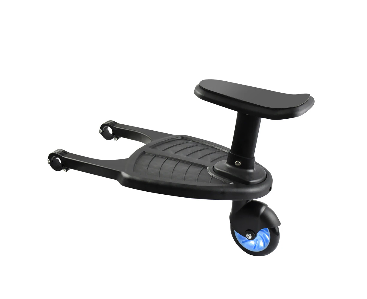 Stroller Step Board Toddler Buggy Wheel Board Skateboard for Prams Joggers Blue