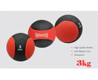 3kg Commercial Rubber Medicine Ball / Gym Fitness Exercise Ball