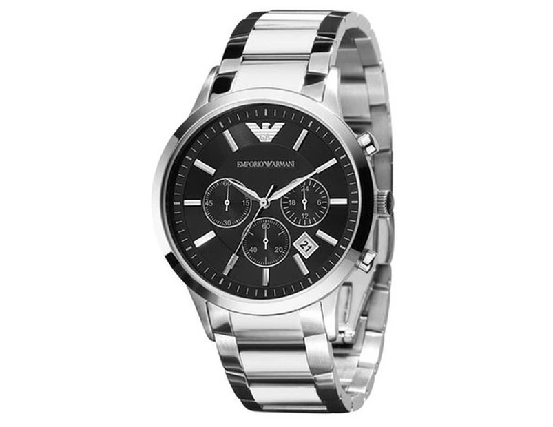 Armani renato Mens Analog Quartz Watch with Stainless Steel bracelet AR2434