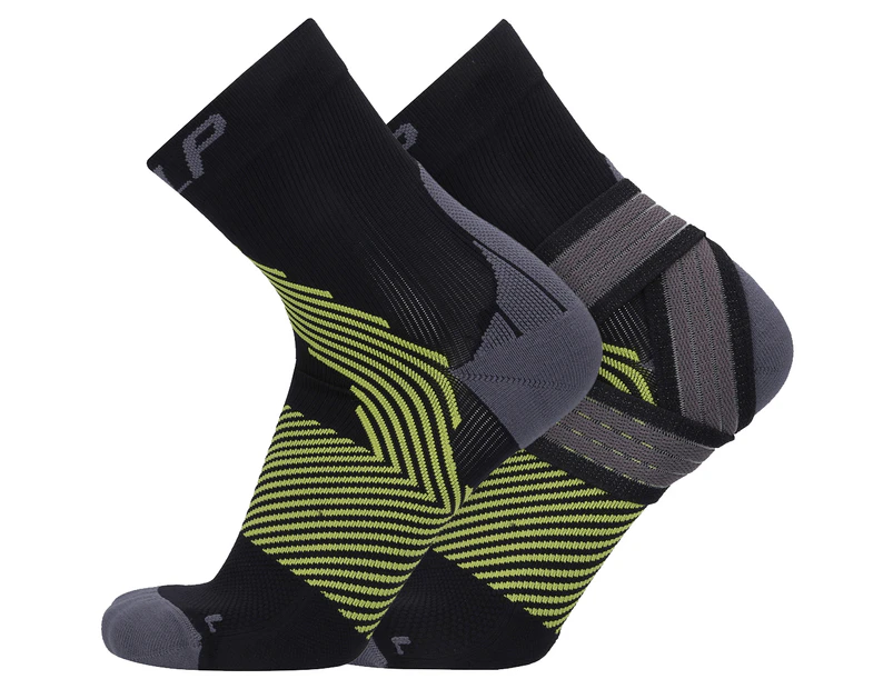 LP Support Men's EmbioZ Ankle Support Compression Socks - Black