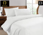 Ramesses 2000TC Cooling Bamboo Double Bed Quilt Cover Set - White