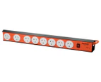 Jackson 8-Outlet Heavy Duty Surge Power Board - Orange/White