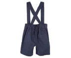 Max & Jack Baby Toby Suspender Shorts - Navy