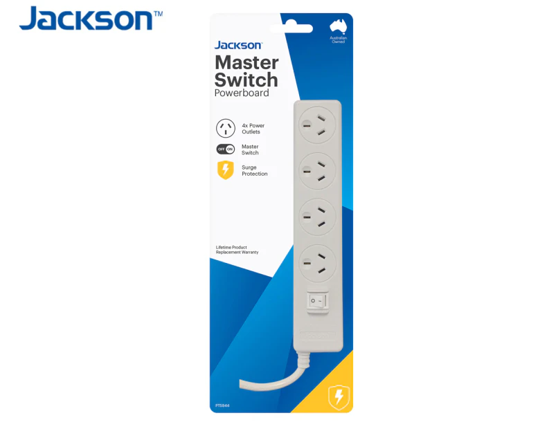 Jackson 4-Way Master Switch Power Board - White