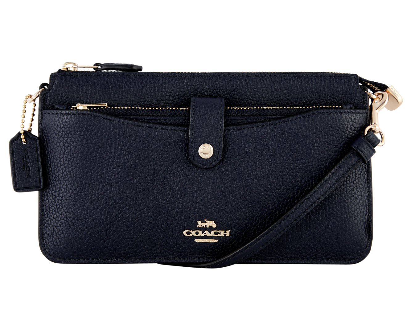 Coach Noa Pop-Up Pebbled Leather Crossbody Bag - Midnight Navy | Catch ...