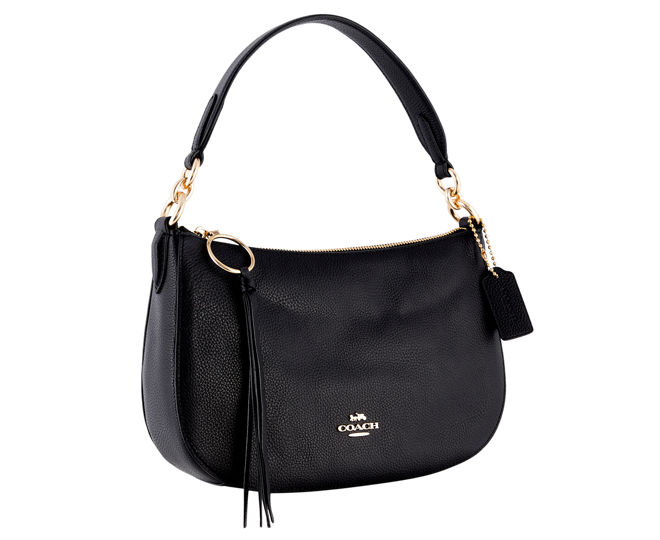 Coach Sutton Pebbled Leather Crossbody Bag Black Catch .nz