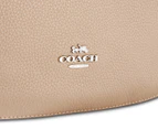 Coach Sutton Pebbled Leather Crossbody Bag - Taupe