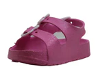 Kids Kenneth Cole Reaction Girls AQUA LOVE-T Buckle SlingBack Slide Sandals