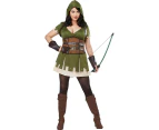Lady Robin Hood Plus Adult Warrior Costume