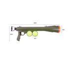 Dog Tennis Ball Launcher Thrower Gun Large Automatic Pet Throw Outdoor 3 Balls