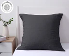 Natural Home 65x65cm Linen European Pillowcase - Charcoal