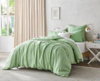 Natural Home European Linen Quilt Cover Set - Sage