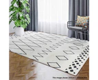 Torsken 160 x 230cm Black and White Modern Floor Rug
