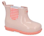 Zaxy Girls' Plaid Boots - Light Pink