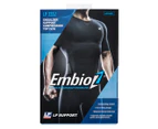 LP Support Men's EmbioZ Waist Support Compression Top - Black