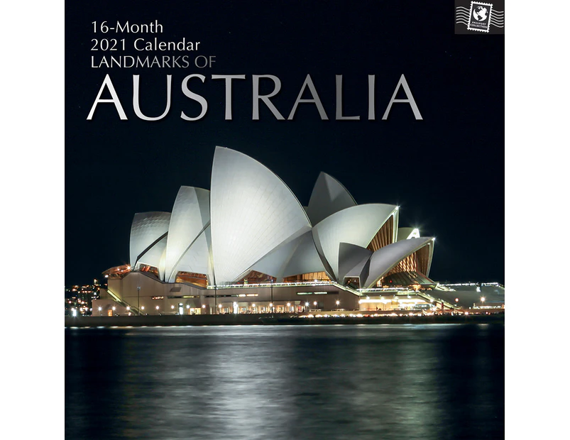 2021 Landmarks of Australia Square Wall Calendar Photos Landscapes Tourist Spots