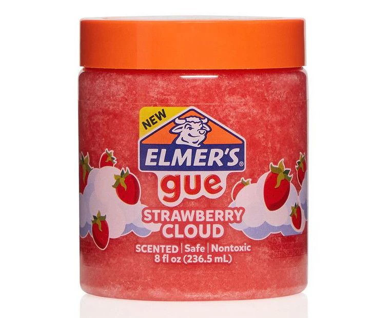 Elmer's Gue Premade Slime Jar Strawberry Splash