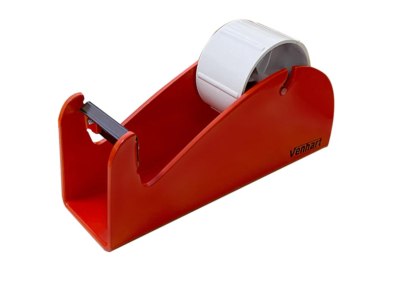 Metal Heavy Duty 50mm Packing Sticky Tape Dispenser Holder/Desktop/Bench Top Red