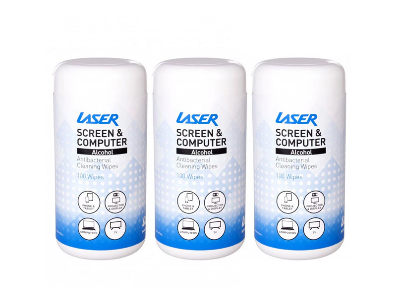 300pc Laser Alcohol Cleaning Wipes for Electronics/Computer Tablet Phone Screen