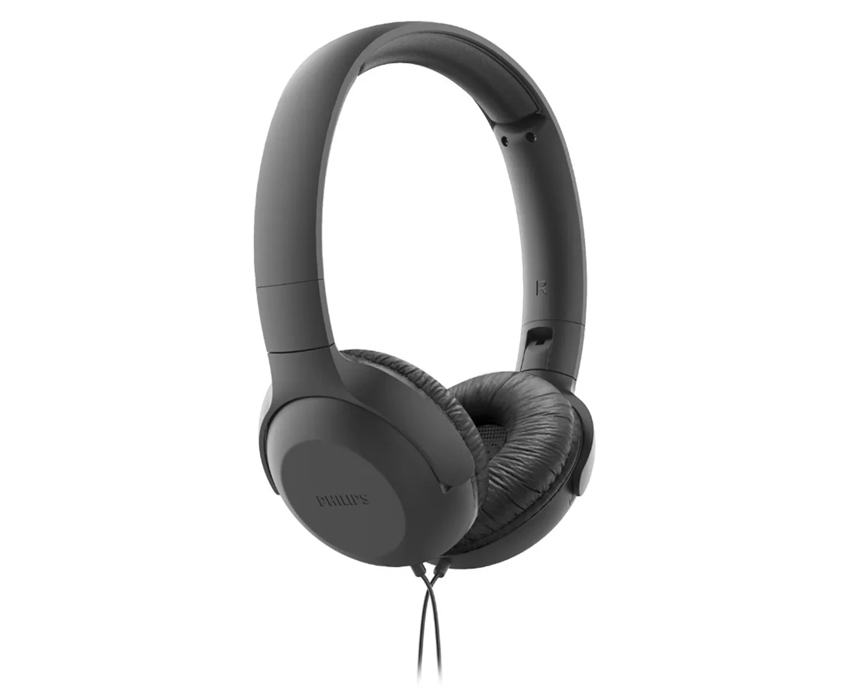 Philips Upbeat Series 2000 On-Ear Wired Headphones w/ Built-In Mic/3.5mm Black